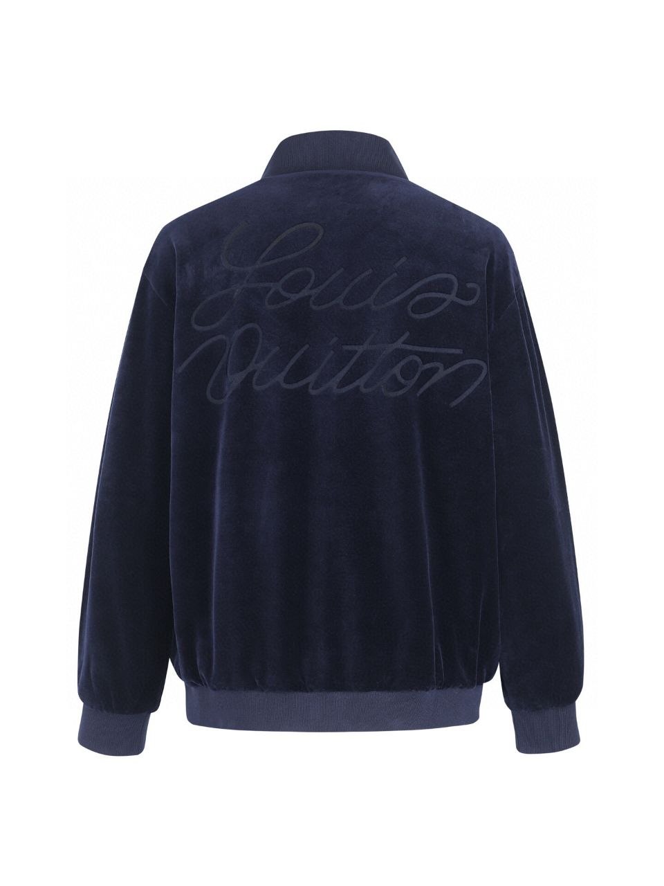 1V Solid Velvet Zip Jacket image 3