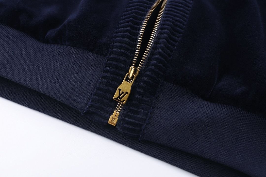 1V Solid Velvet Zip Jacket image 8