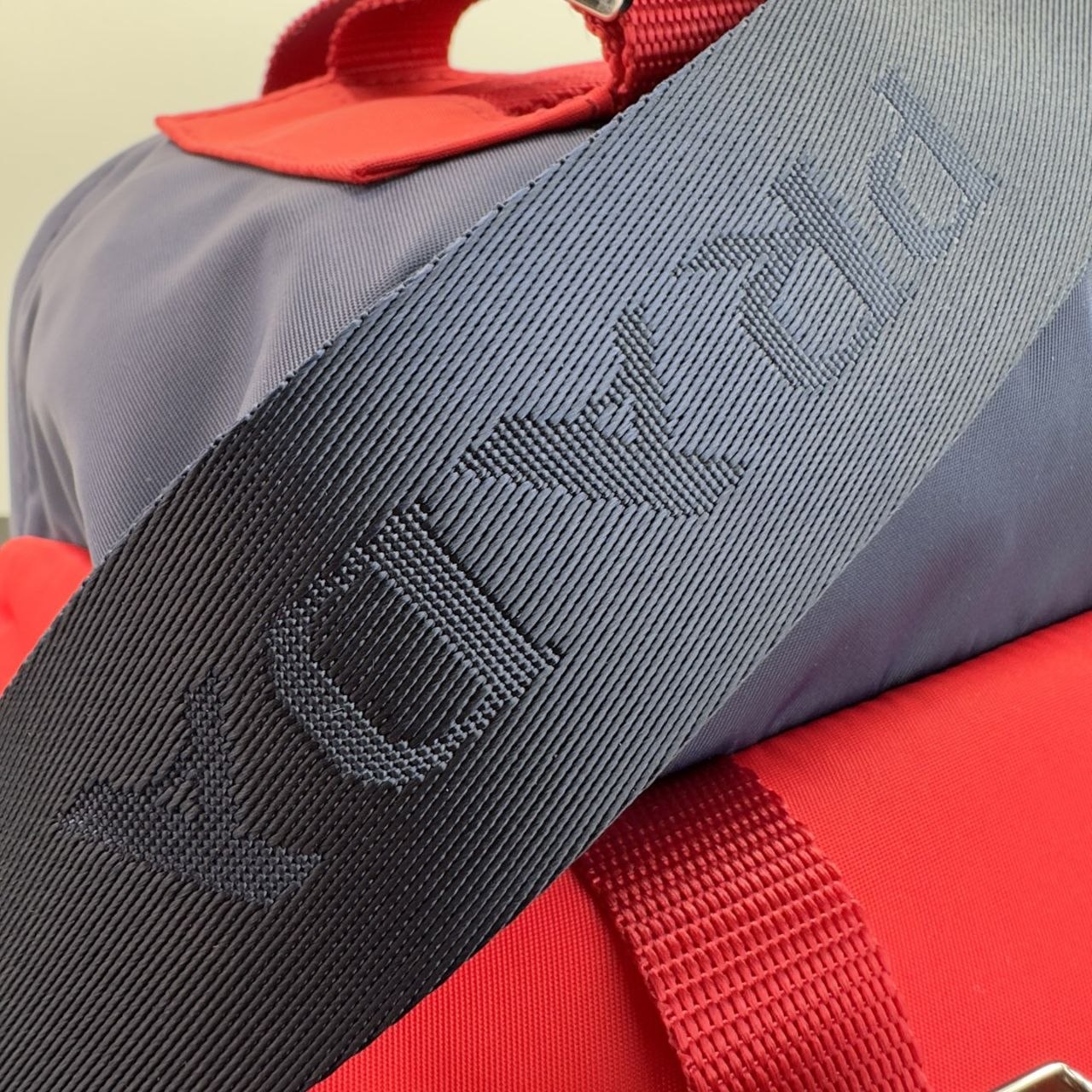 Pr@da Nylon Messenger — Red & Blue image 4