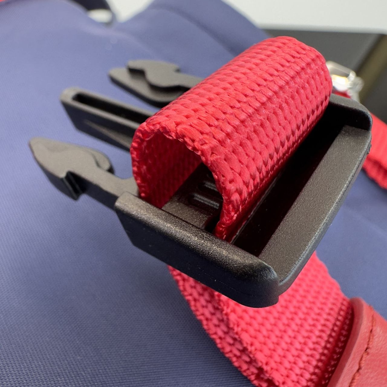 Pr@da Nylon Messenger — Red & Blue image 8
