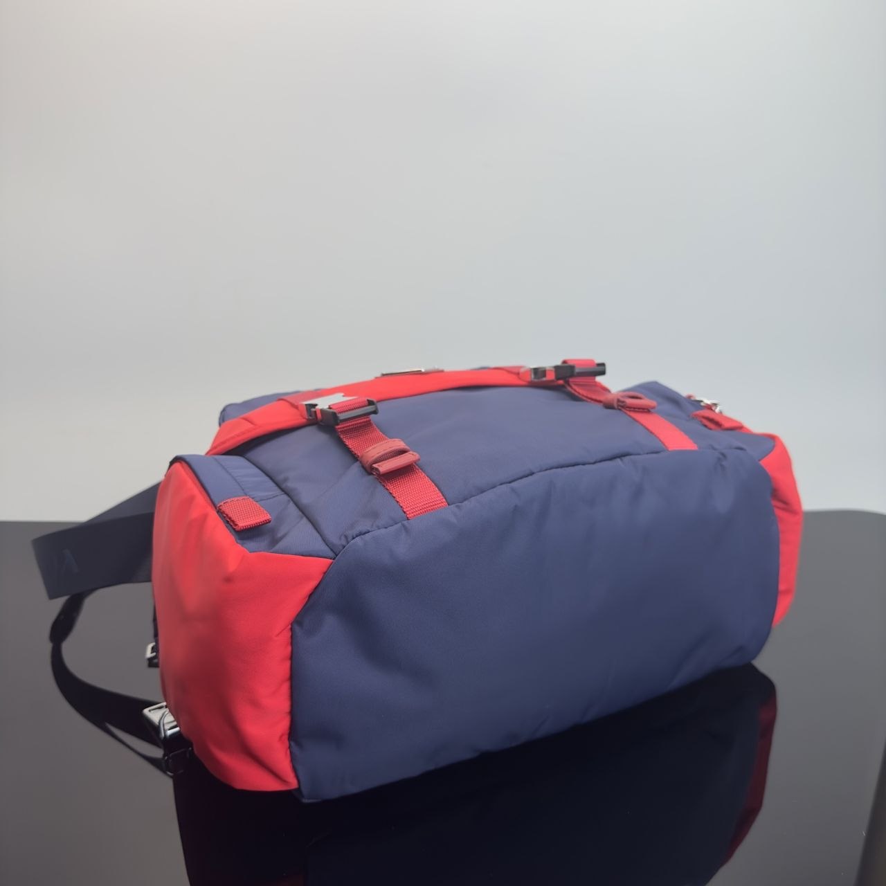 Pr@da Nylon Messenger — Navy image 3