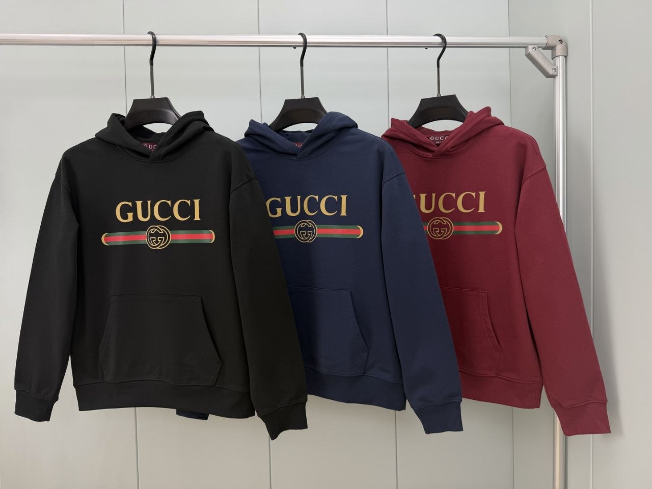 Guc1 FW26 GG Web Print Hoodie