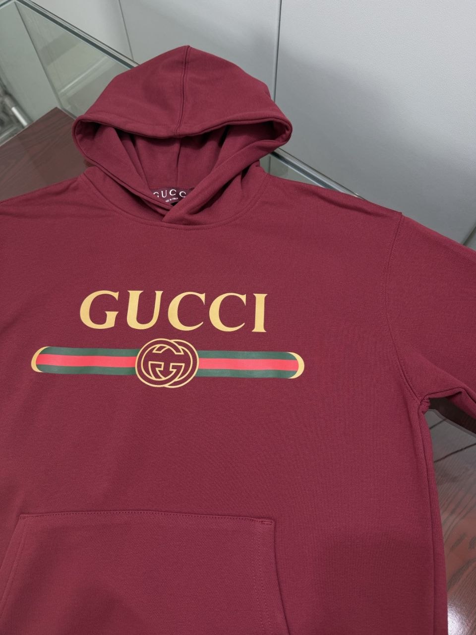 Guc1 FW26 GG Web Print Hoodie image 3