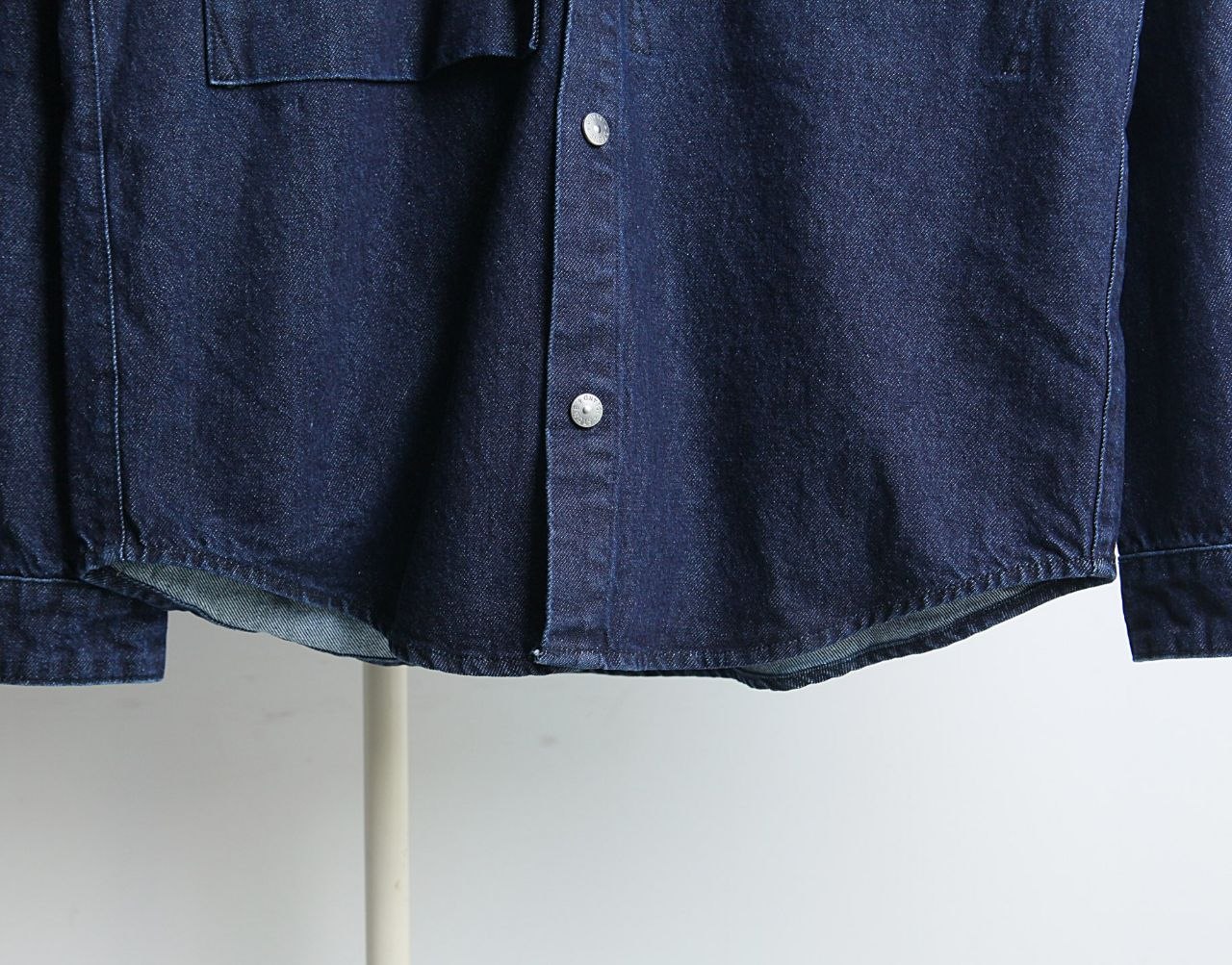 Stone 1sland 26SS Compass-Badge Denim Shirt image 4