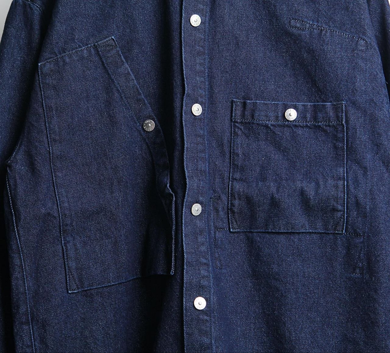 Stone 1sland 26SS Compass-Badge Denim Shirt image 7