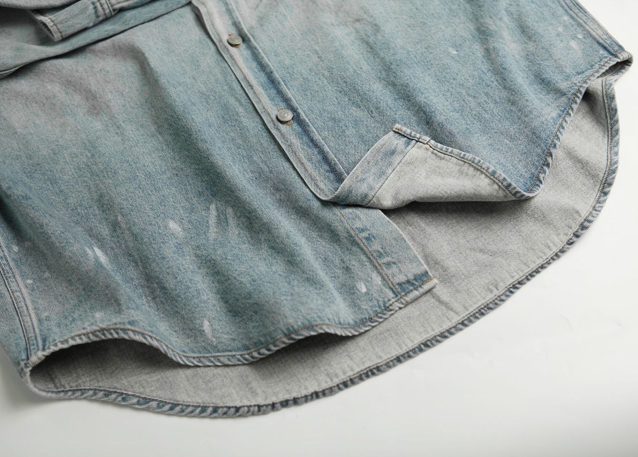 Acne Studios 26FW Gradient Drip-Dye Denim Shirt