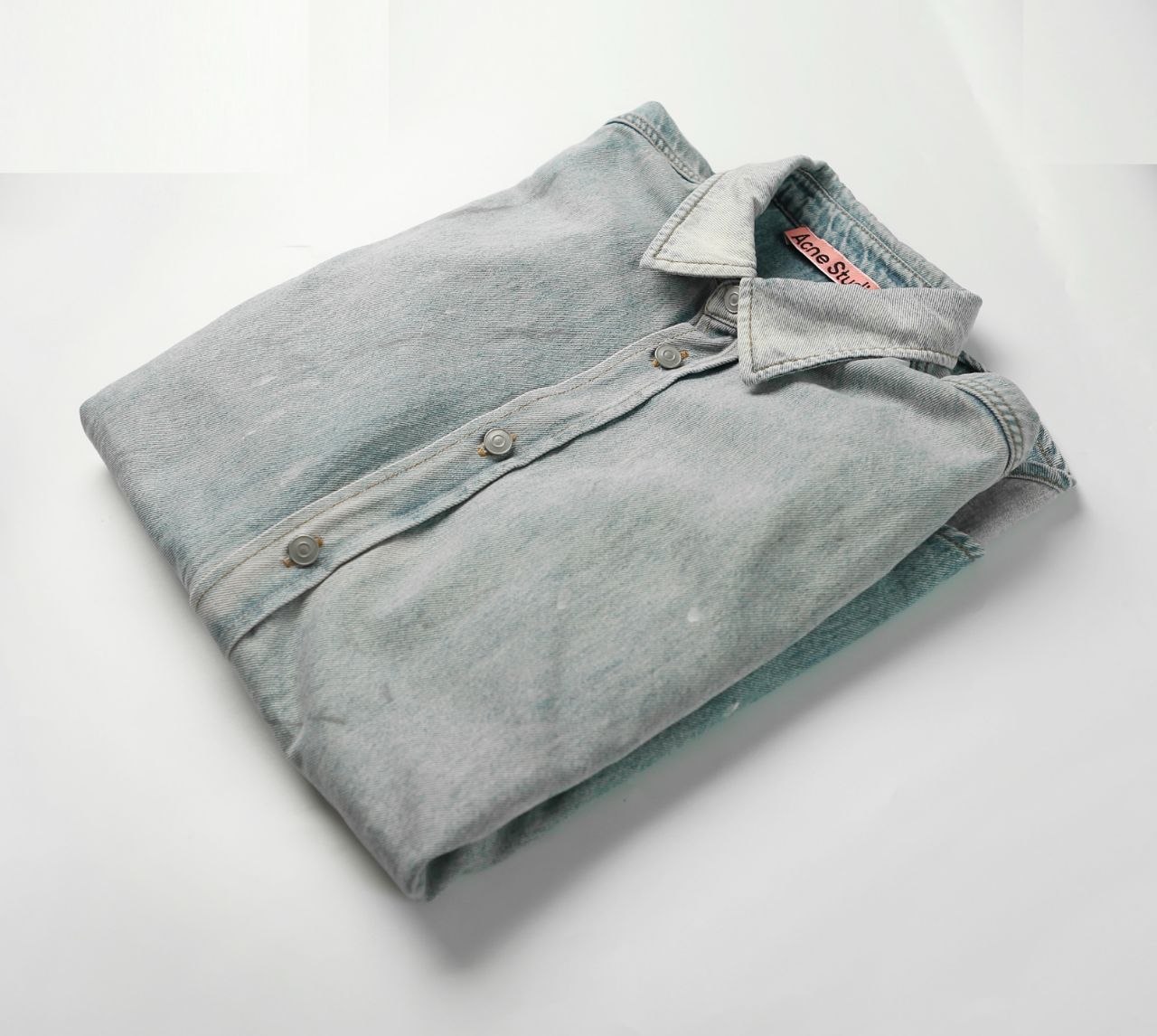 Acne Studios 26FW Gradient Drip-Dye Denim Shirt image 2