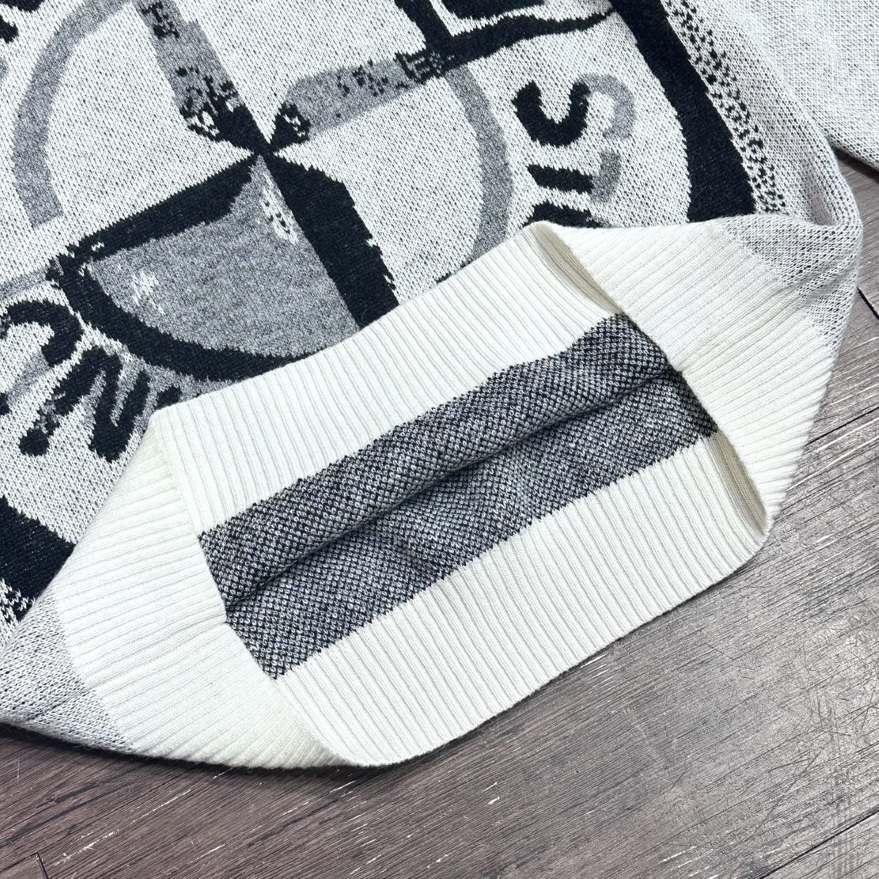 Stone 1sland Knit Sweater — White image 7