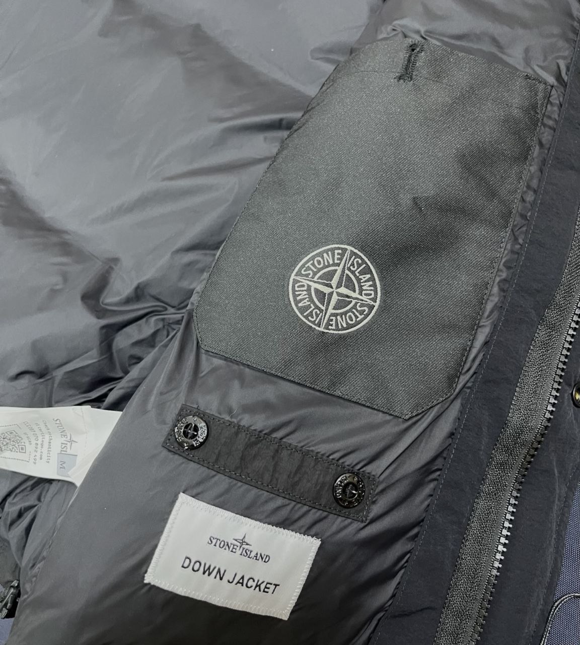 Stone 1sland Down Vest — Grey image 7