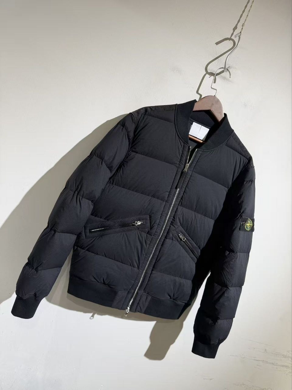 Stone 1sland Baseball-Collar Lightweight Down Jacket image 9