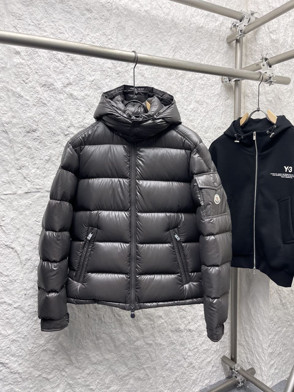 M0ncl3r Maya Down Jacket — Black