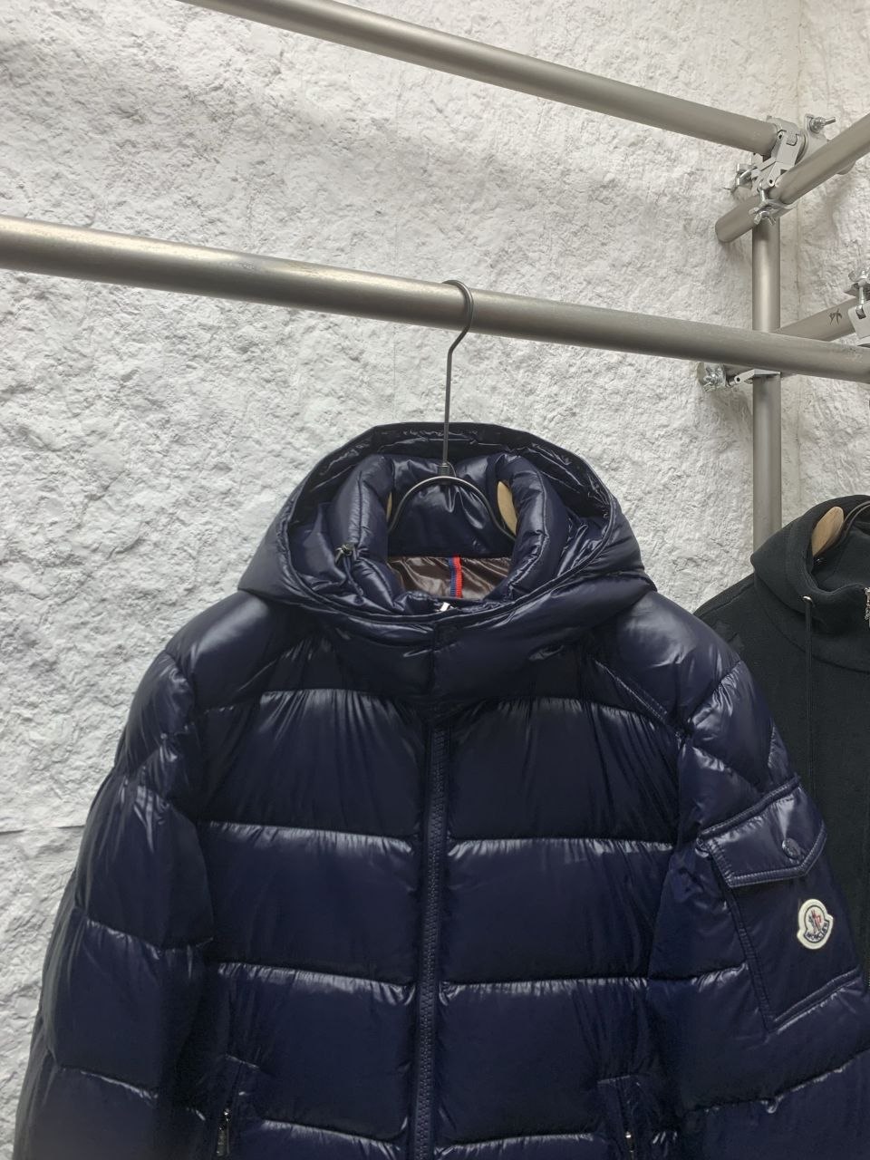 M0ncl3r Maya Down Jacket — Black image 2