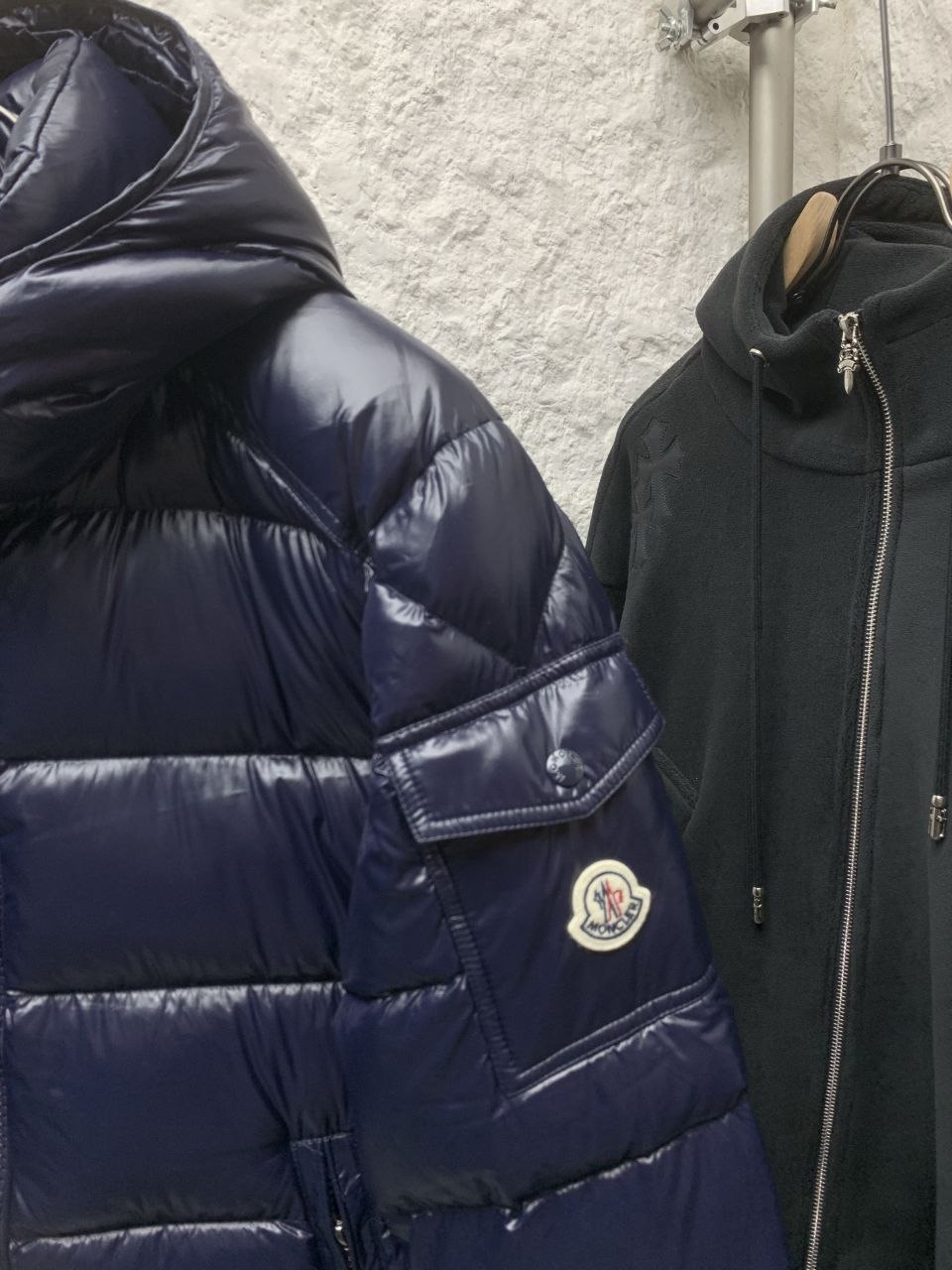 M0ncl3r Maya Down Jacket — Black image 7