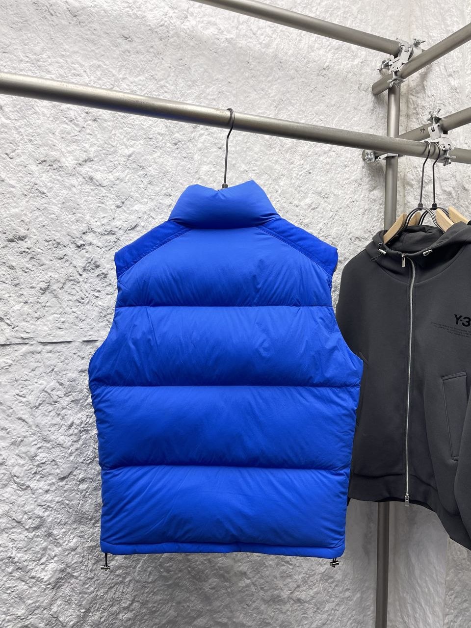 M0ncl3r Reversible Short Down Jacket — Blue image 8