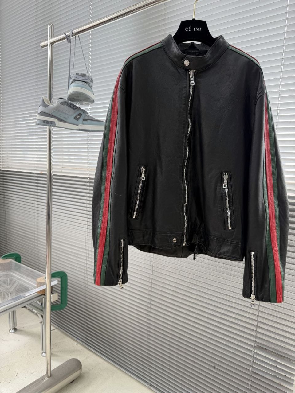 Guc1 Vintage Moto Leather Jacket