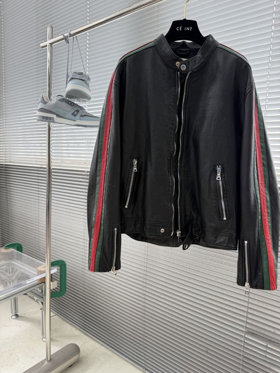 Guc1 Vintage Moto Leather Jacket image 2