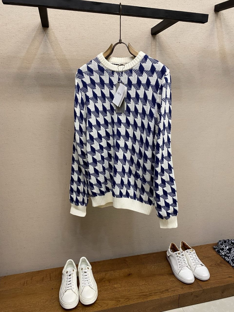 D1or 26FW Check Jacquard Knit Sweater image 2