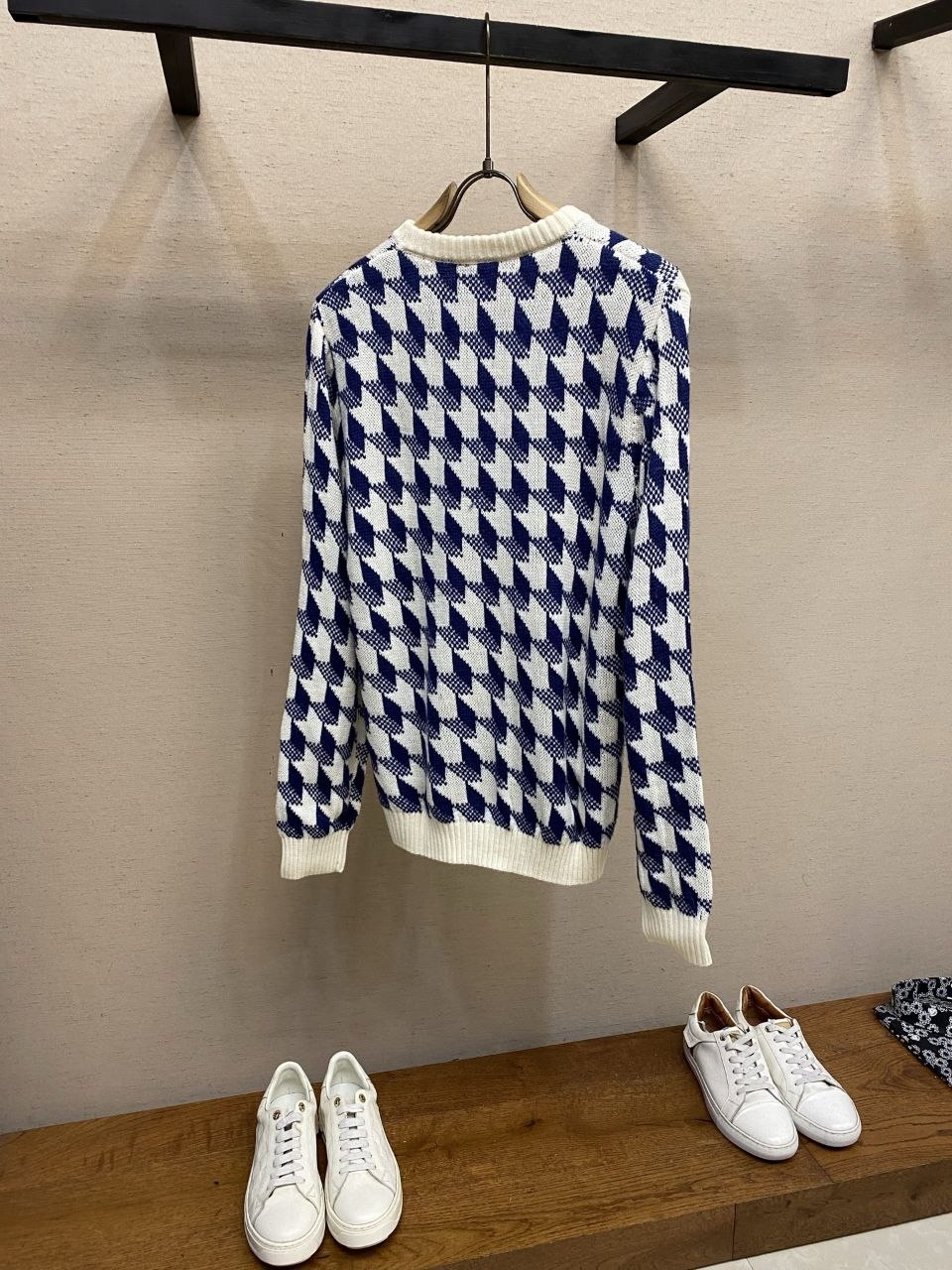 D1or 26FW Check Jacquard Knit Sweater image 3