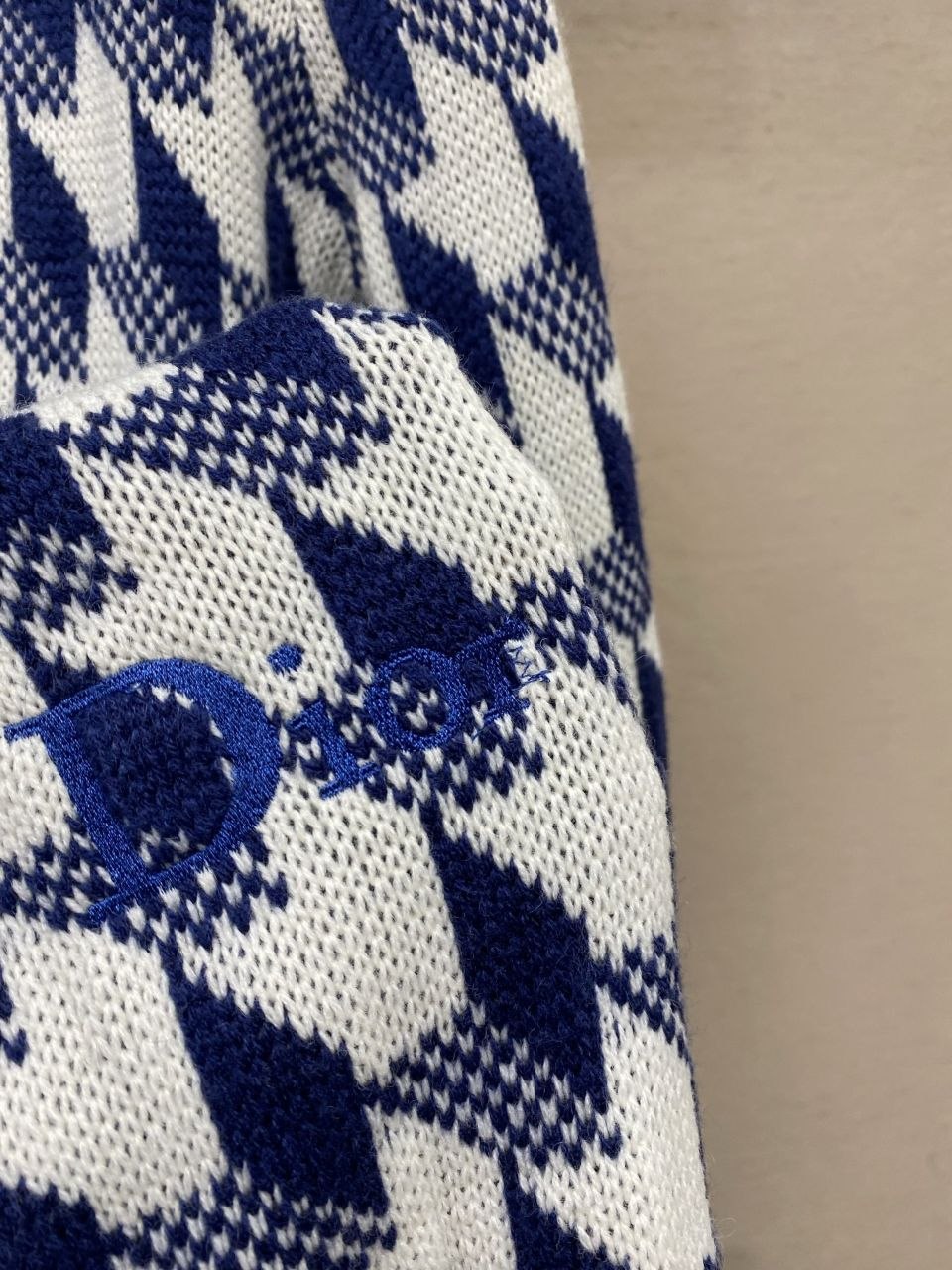 D1or 26FW Check Jacquard Knit Sweater image 6