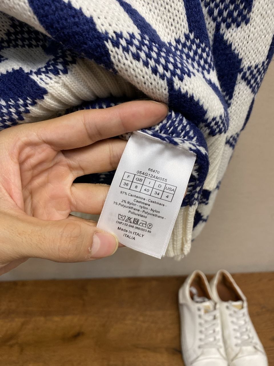 D1or 26FW Check Jacquard Knit Sweater image 8