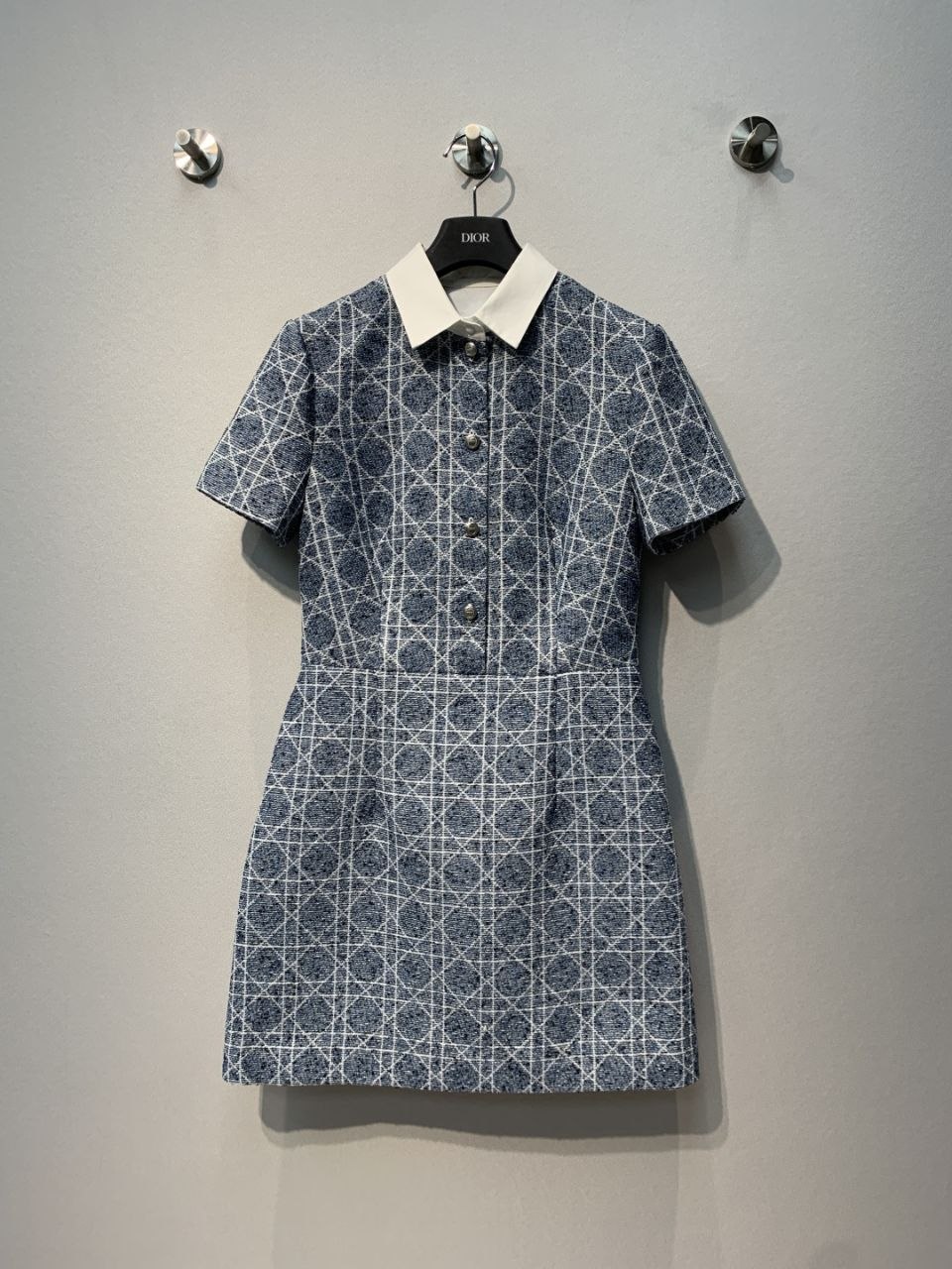 D1or 26SS Blue Check Dress image 3