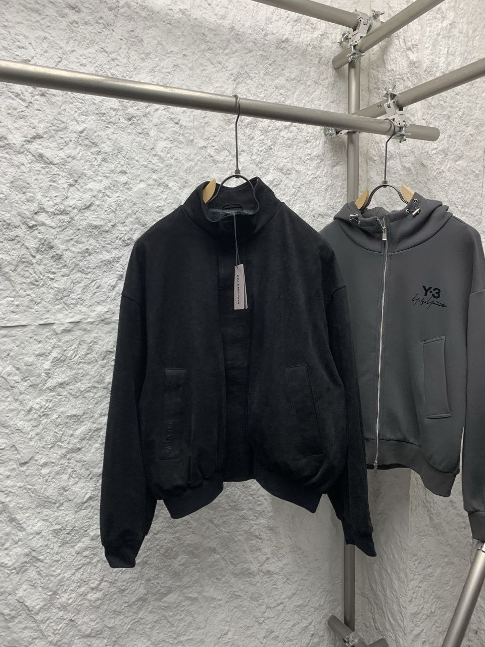 B@lenciaga Suede Jacket