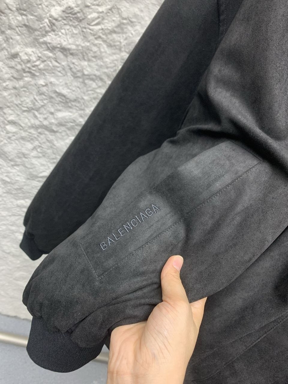 B@lenciaga Suede Jacket image 4