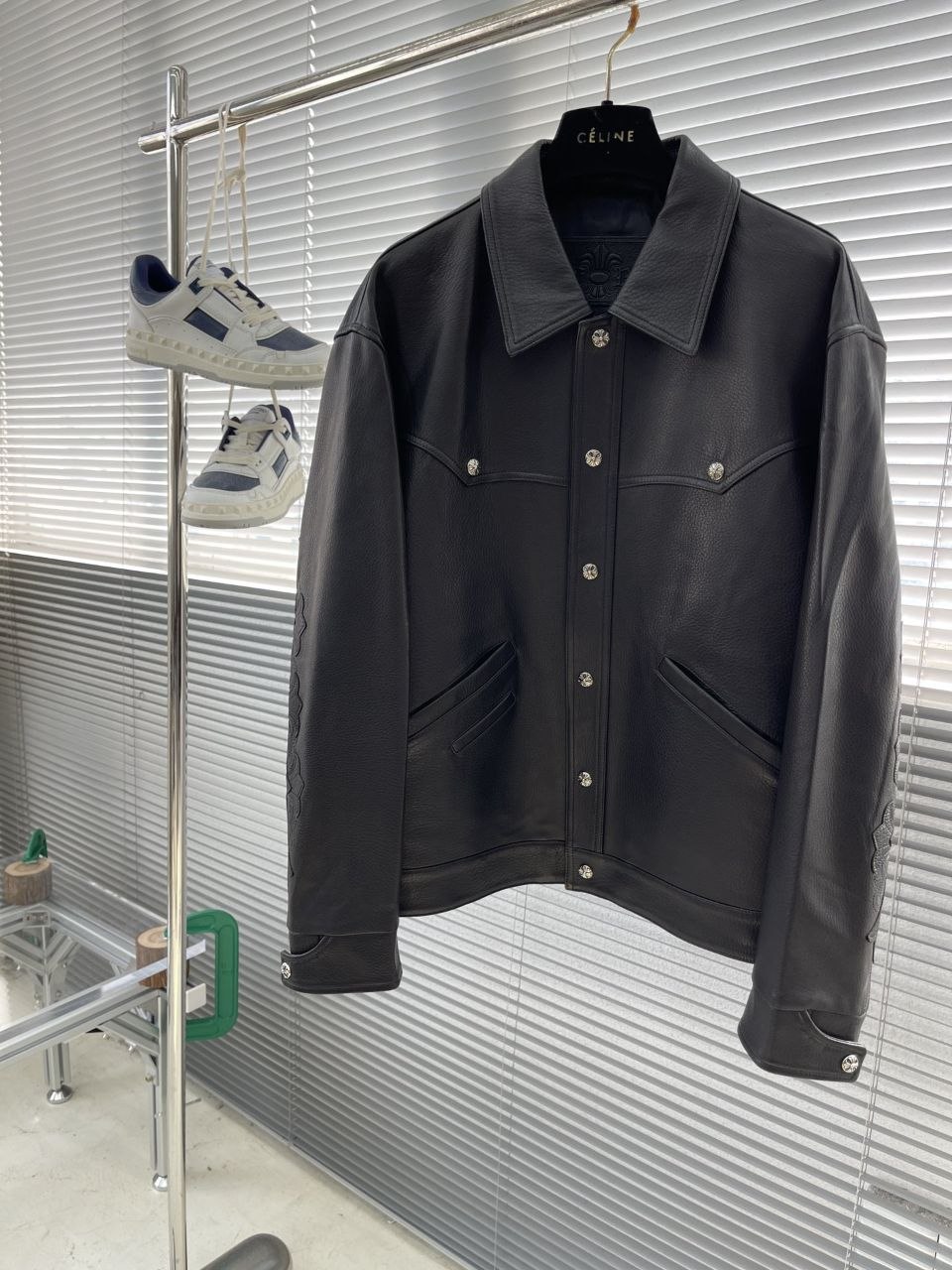 Chr0me H3arts 2-Pocket Leather Jacket