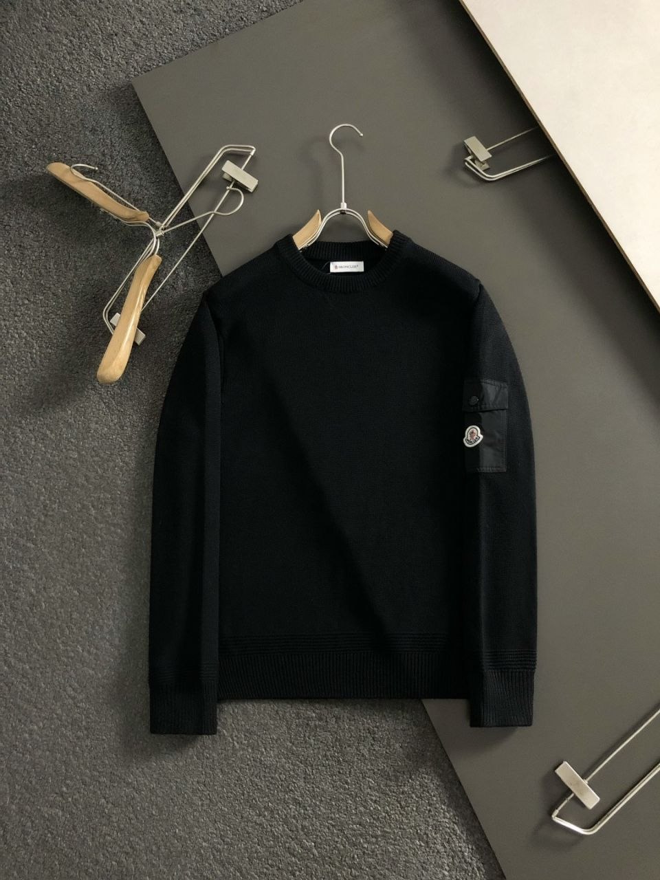 M0ncl3r 26FW Knit Sweater — Black image 3