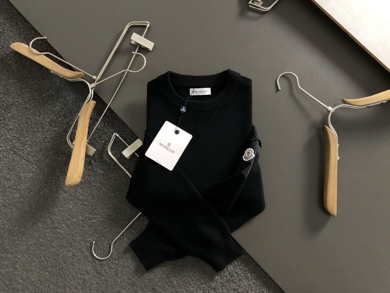 M0ncl3r 26FW Knit Sweater — Black image 4