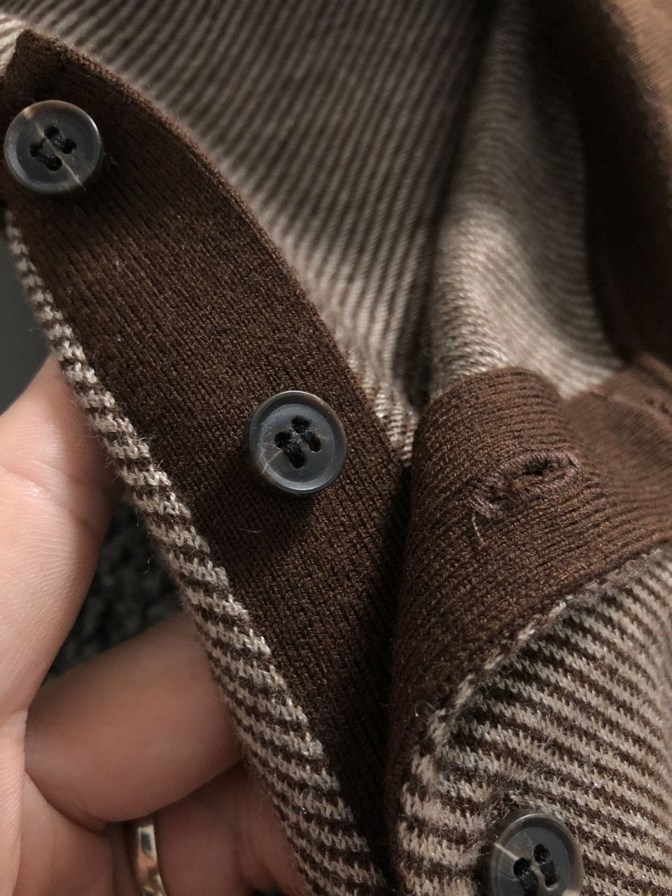 Brun3llo Cuc1nelli Knit Sweater — Khaki image 3