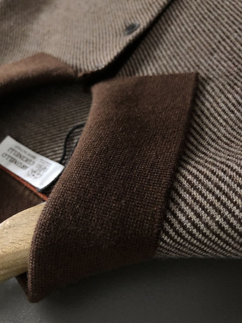 Brun3llo Cuc1nelli Knit Sweater — Khaki image 6