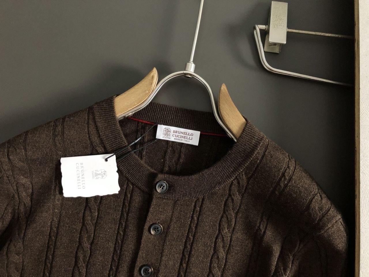 Brun3llo Cuc1nelli Knit Sweater — Oat image 3