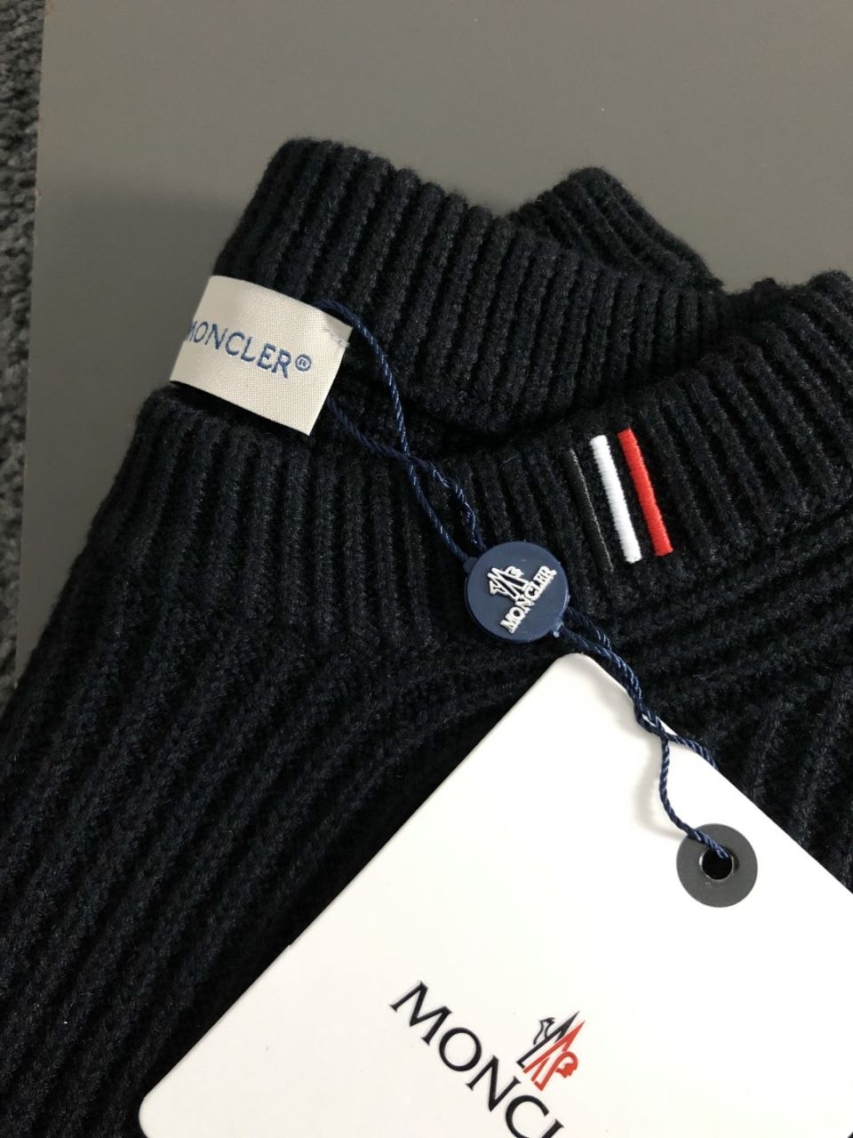 M0ncl3r Knit Cardigan — Black image 6