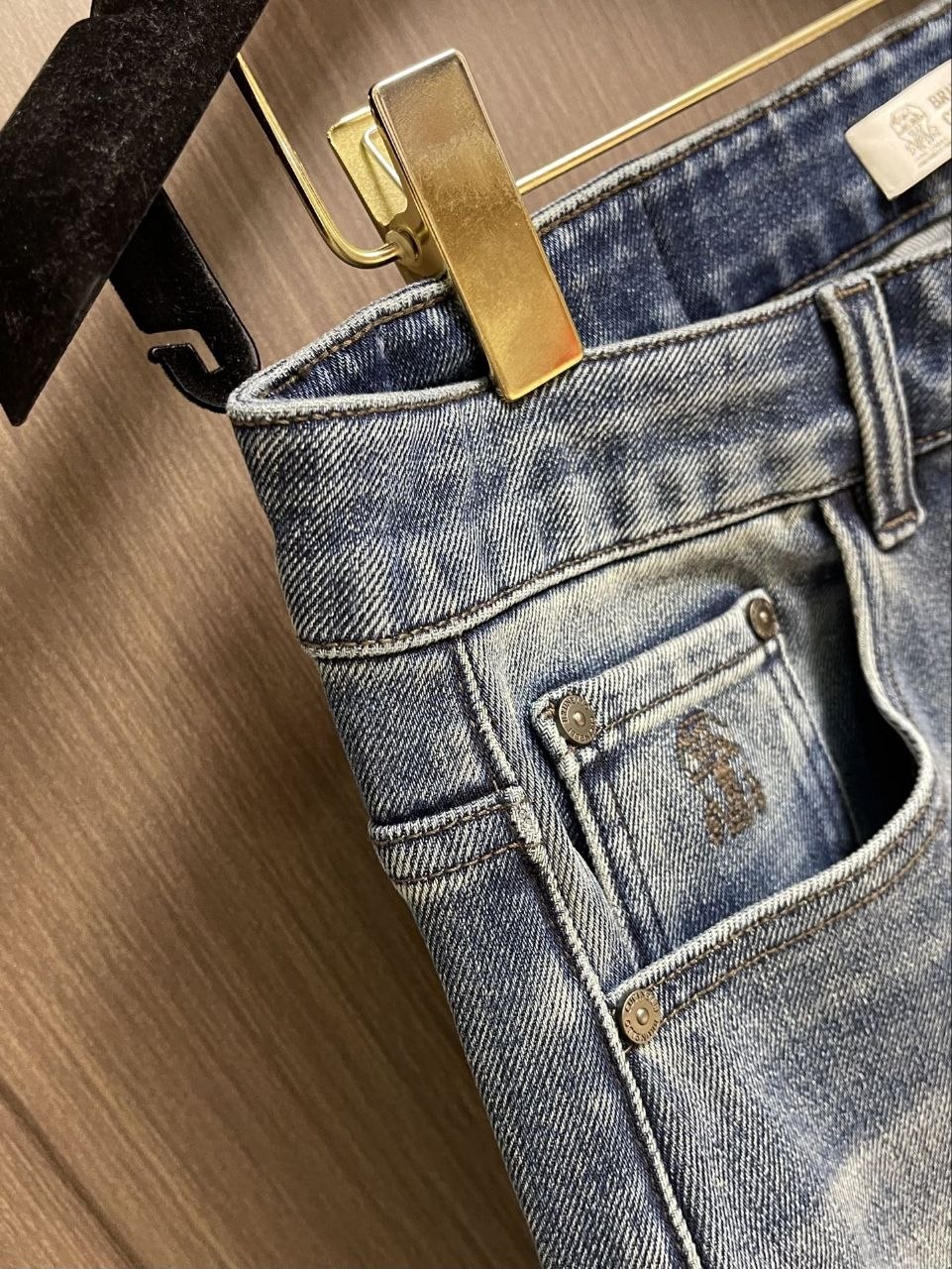 Brun3llo Cuc1nelli Jeans — Navy image 8