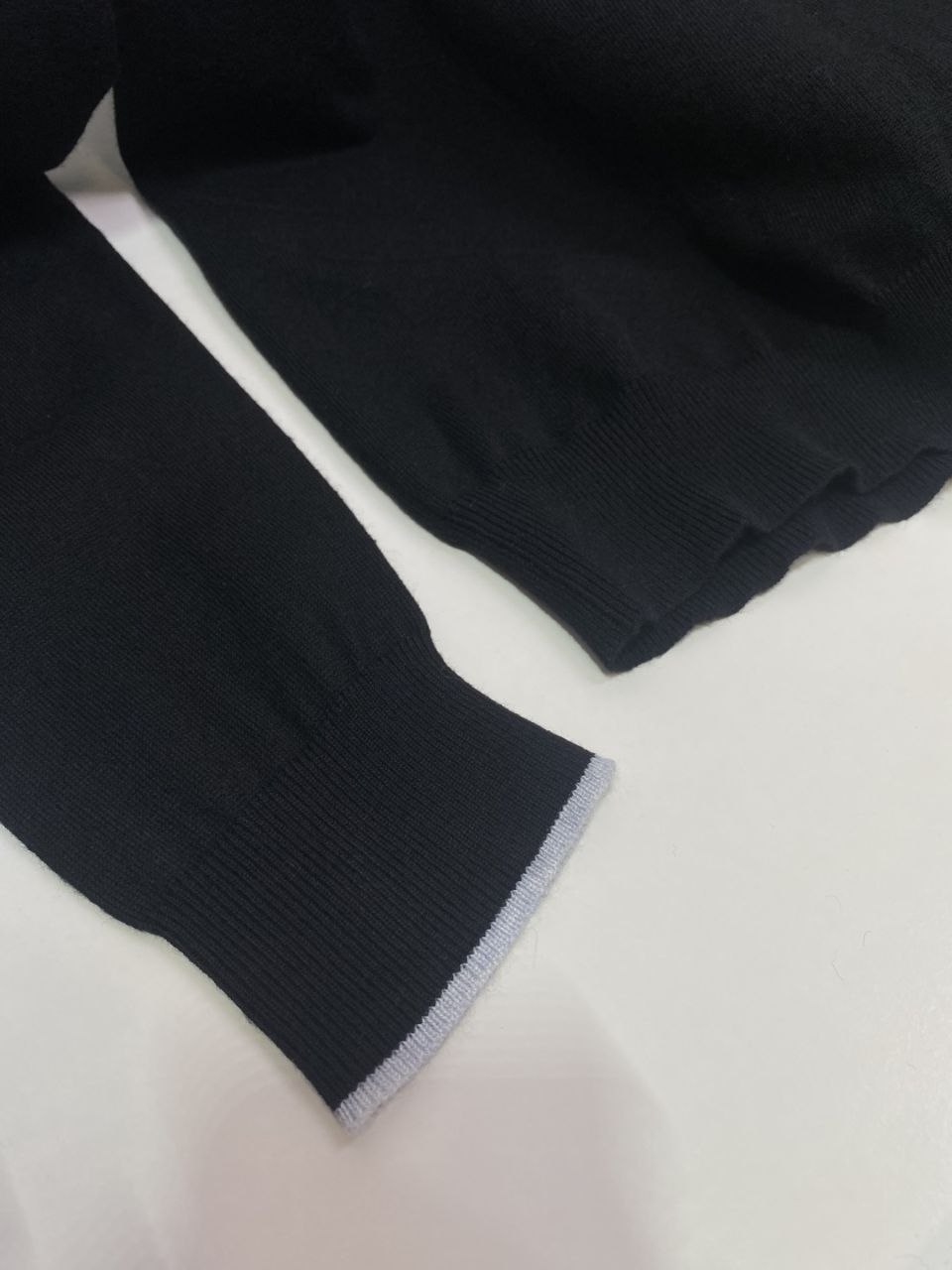 Brun3llo Cuc1nelli Half-Zip Knit — Coffee-Grey-Black image 4