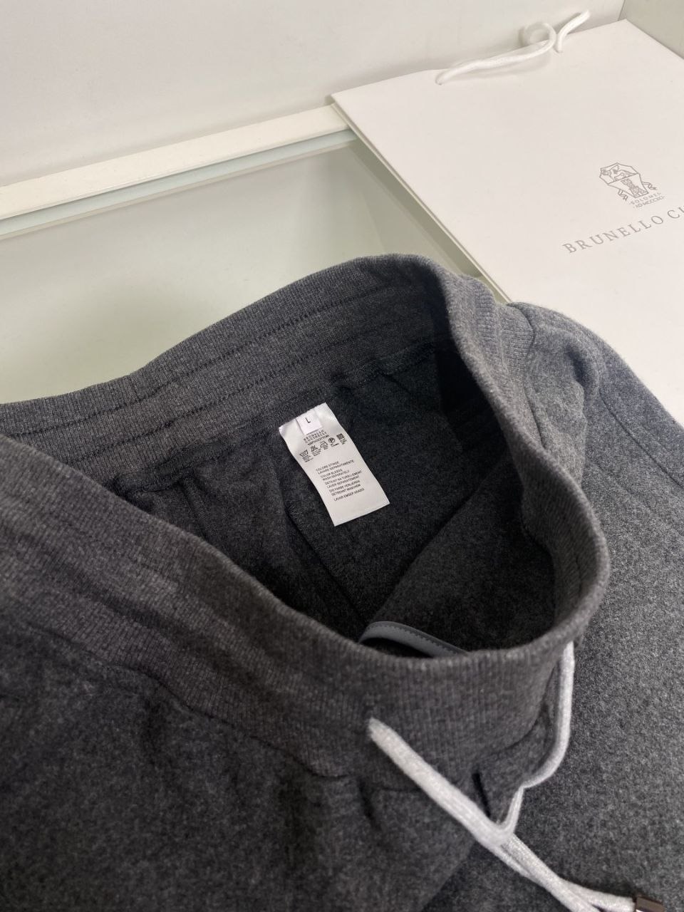 Brun3llo Cuc1nelli Track Pants — Coffee-Grey image 6