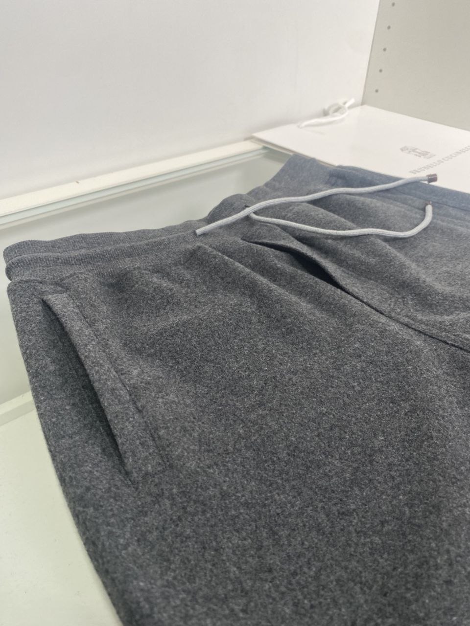 Brun3llo Cuc1nelli Track Pants — Coffee-Grey image 8