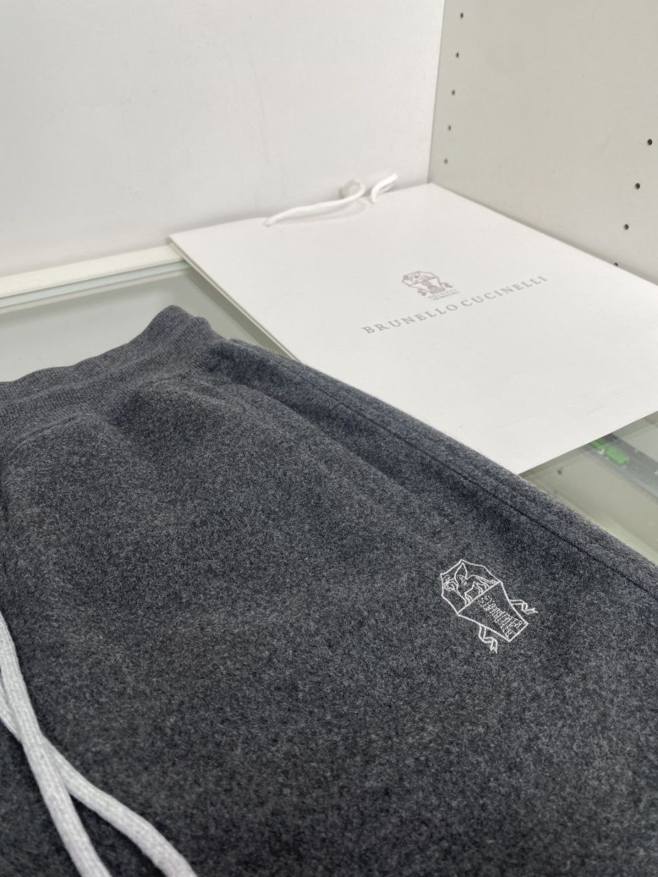 Brun3llo Cuc1nelli Track Pants — Coffee-Grey image 9