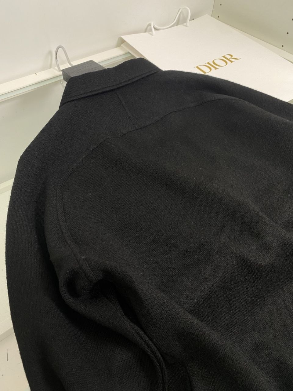 D1or Collar Knit Long-Sleeve — Black-Grey image 6