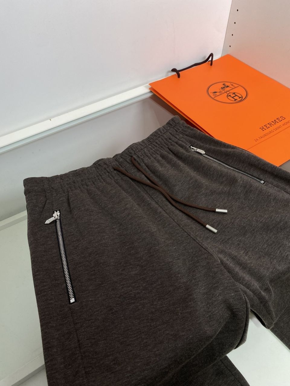 H3rmes Track Pants — Black-Grey-Coffee image 3