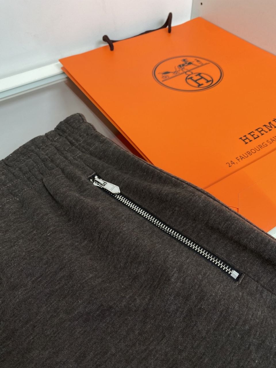 H3rmes Track Pants — Black-Grey-Coffee image 4