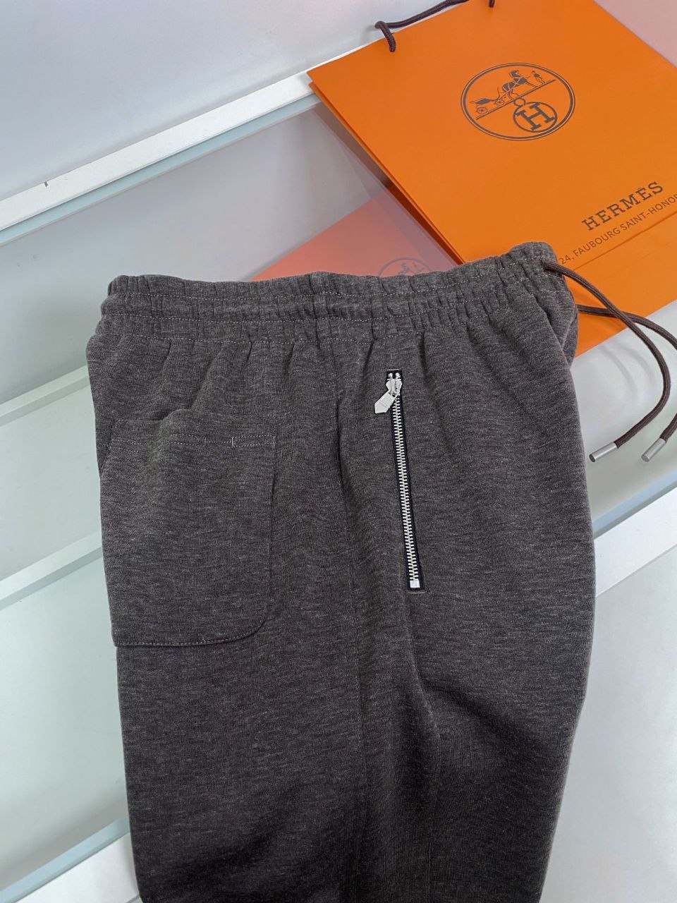 H3rmes Track Pants — Black-Grey-Coffee image 7