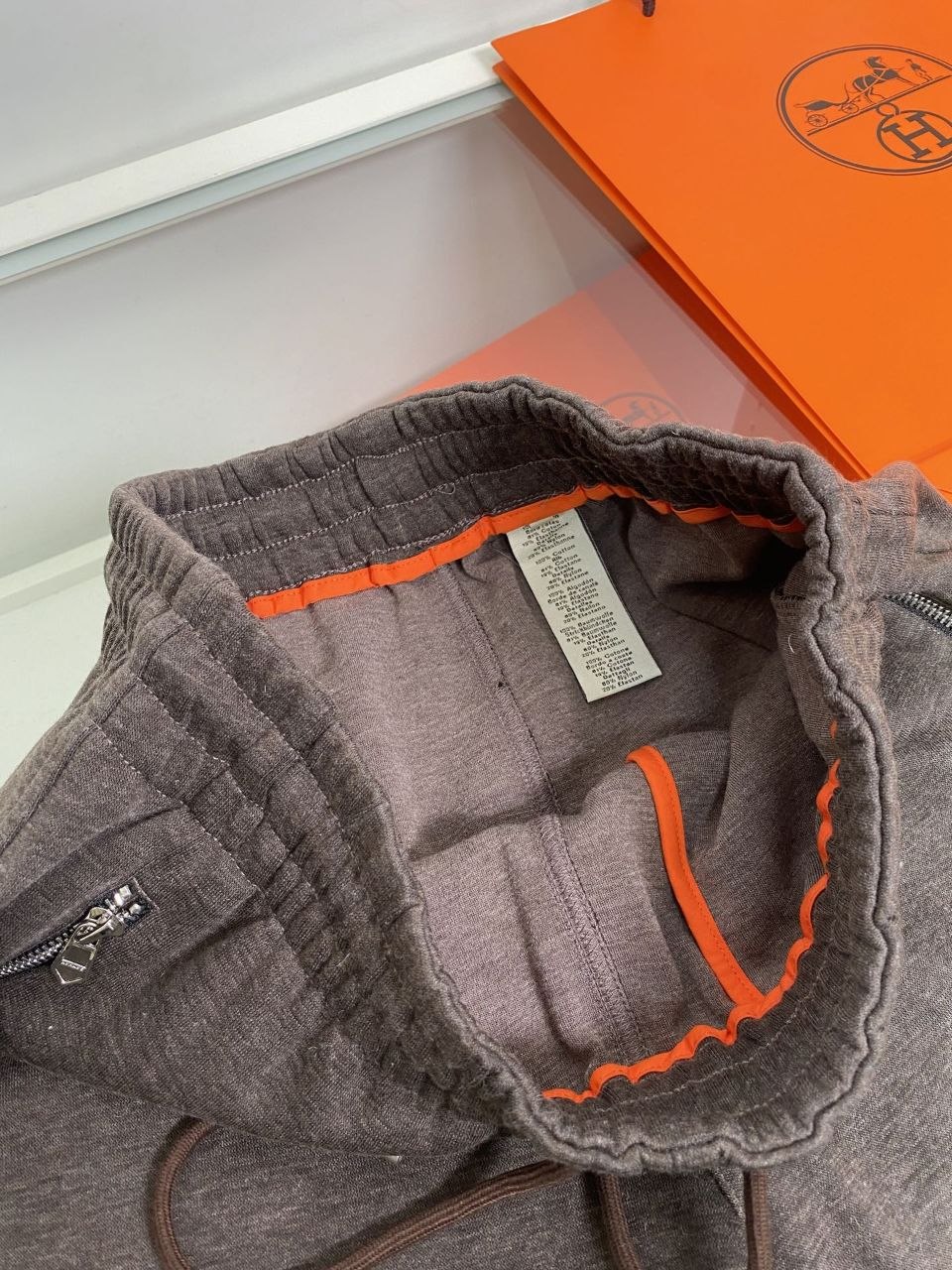 H3rmes Track Pants — Black-Grey-Coffee image 9