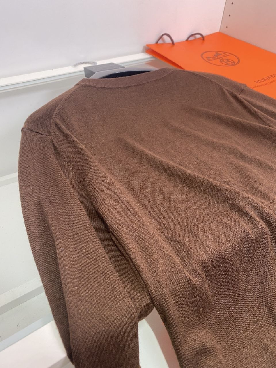 H3rmes Wool Base-Layer Long-Sleeve — Coffee-Grey image 3