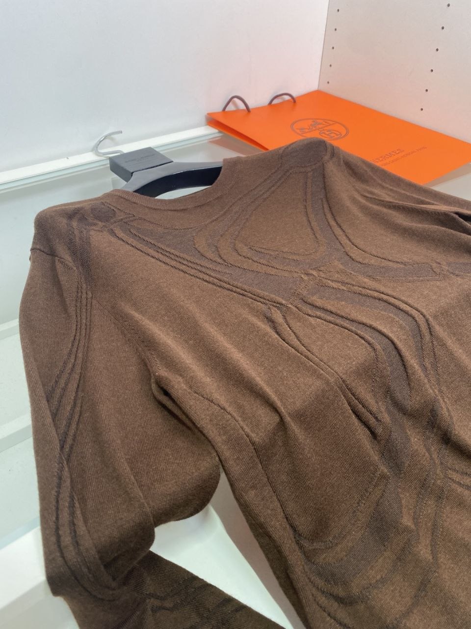 H3rmes Wool Base-Layer Long-Sleeve — Coffee-Grey image 6