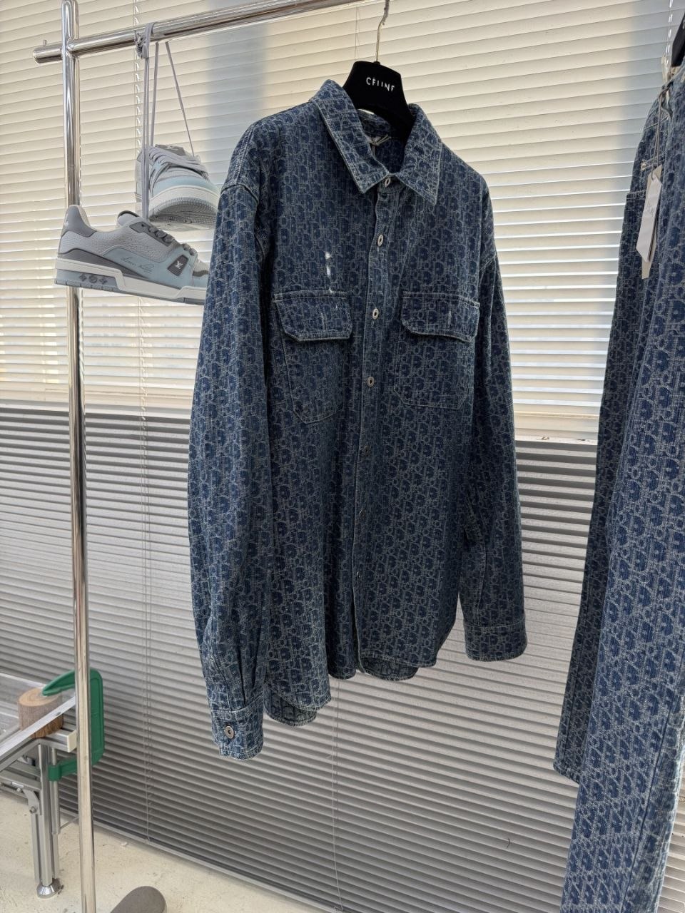 D1or Oblique Colour-Block Denim Jacket — 38–41 image 7