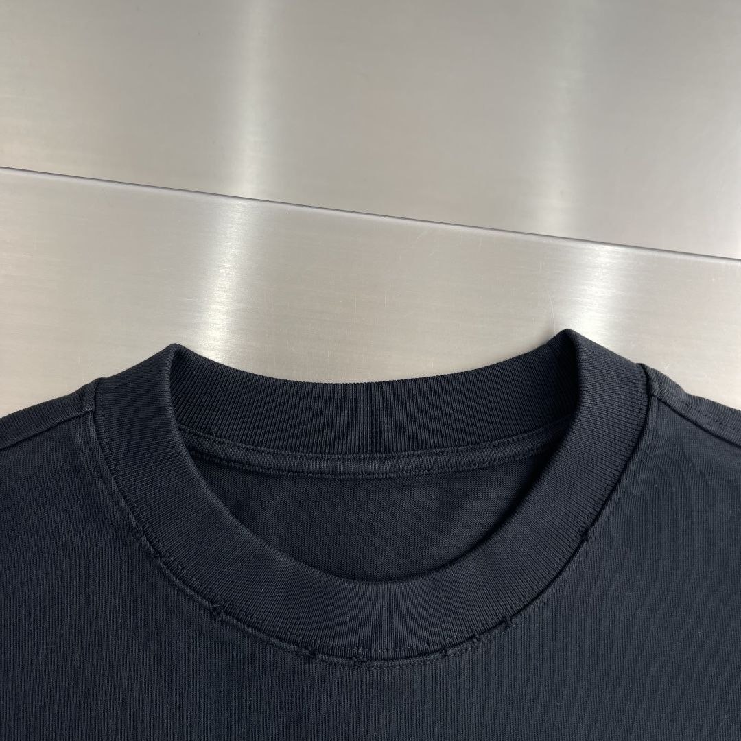 Ch@nel Appliqué-Logo Crewneck Tee — S-XL image 6