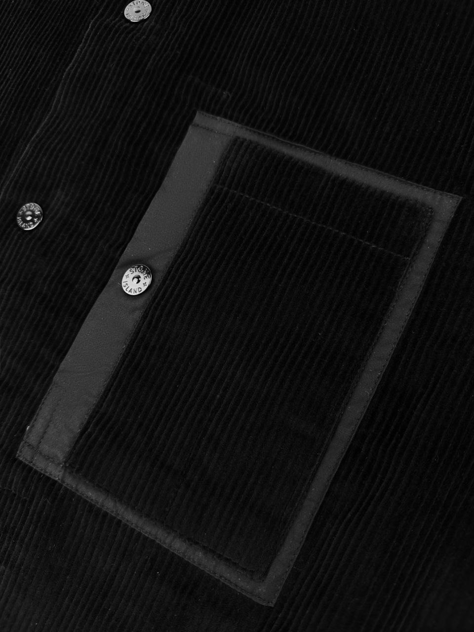 Stone 1sland Corduroy Overshirt — Black image 7