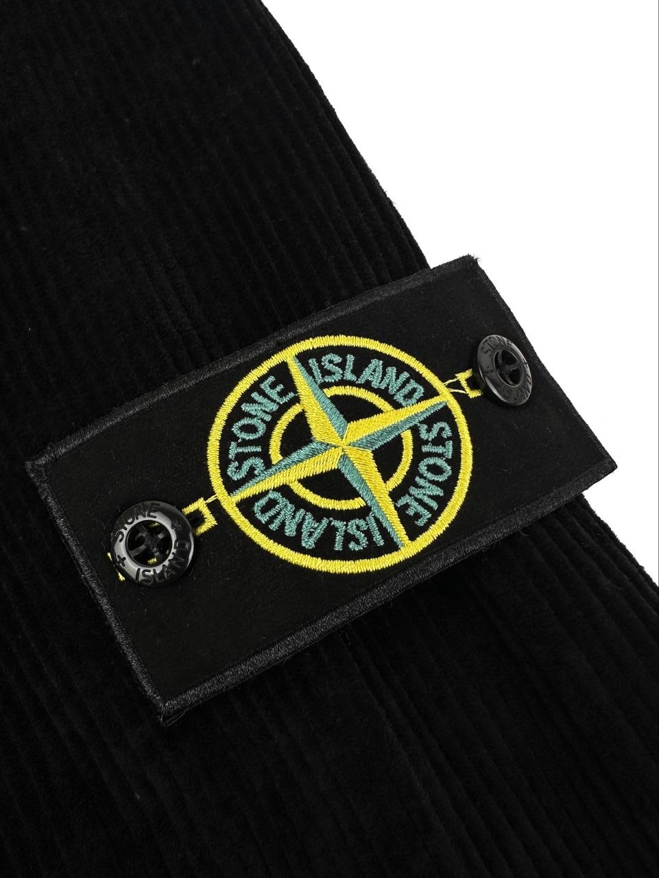 Stone 1sland Corduroy Overshirt — Black image 9